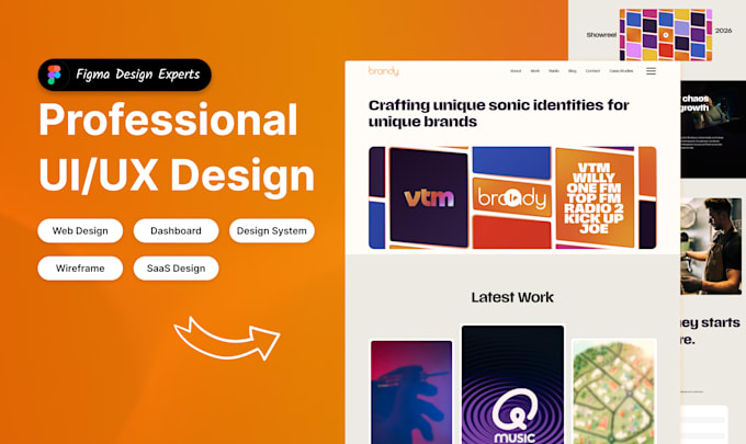 do figma landing page design, website UI UX redesign