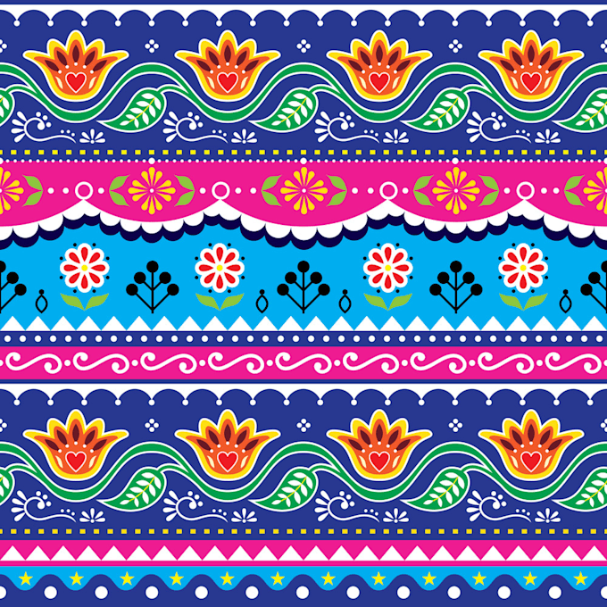 create an appealing  pattern design and vector art for you