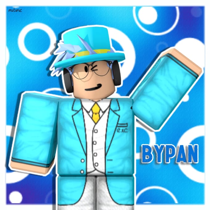 Make you a roblox gfx profile picture with your avatar by Muturuc | Fiverr
