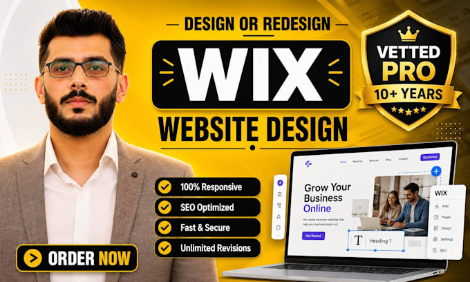 build, design, or redesign your professional wix website