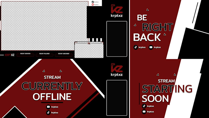 design a custom osu streaming overlay, scenes and panels