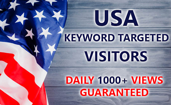 30k USA keyword targeted real organic traffic to your site
