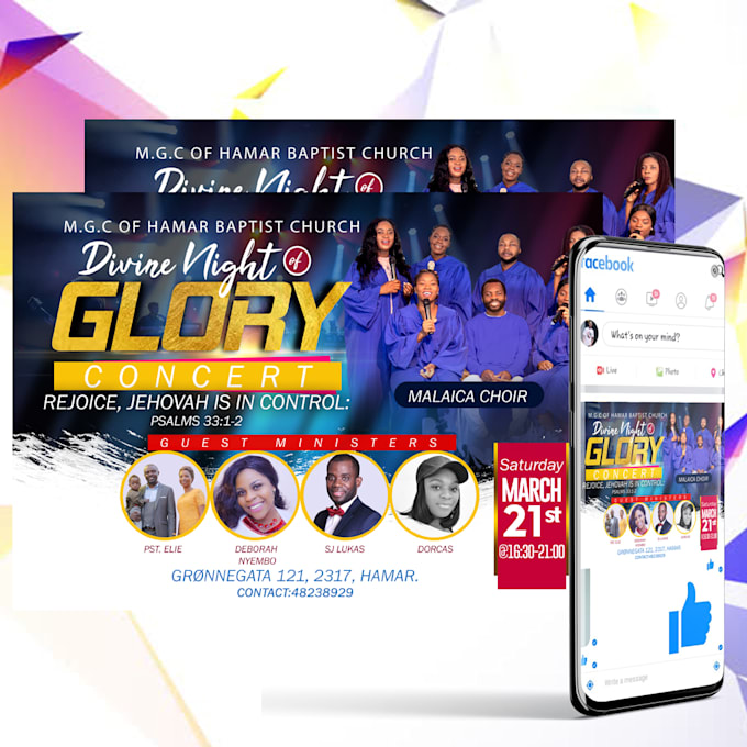 create an exceptional church flyer or event flyer design