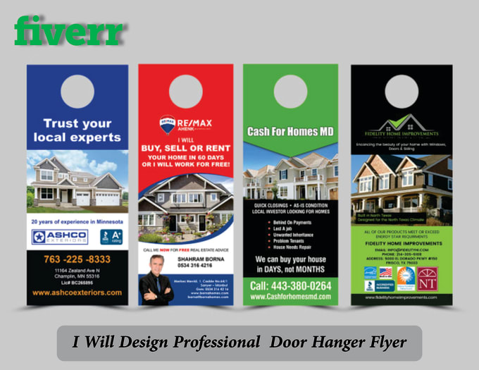 Design perfect door hanger, rack card, dl flyer by Iqra__graphics | Fiverr