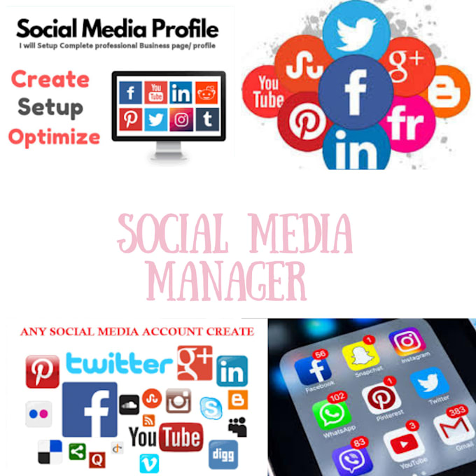 Do social media account setup and content creation by Zaibiullah Fiverr