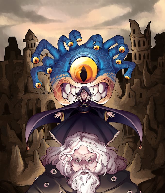 illustrate your dungeons and dragons rpg character or party