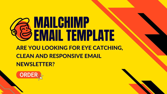 Design mailchimp email template design or newsletter design for