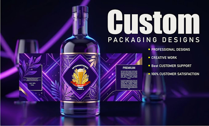 design modern product packaging, box design and pouch design