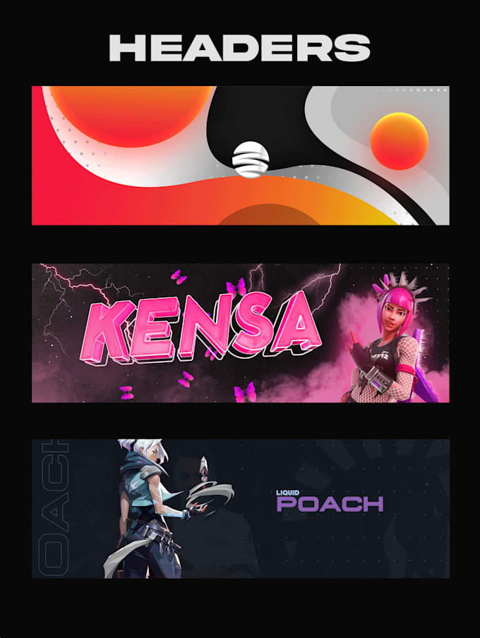 Edgy Header Design a professional header or banner for social media by Laskeygfx ...