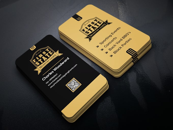 design business card with two concepts