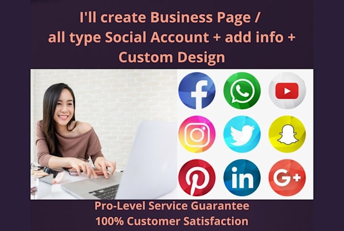 set up and manage your social media accounts and business pages