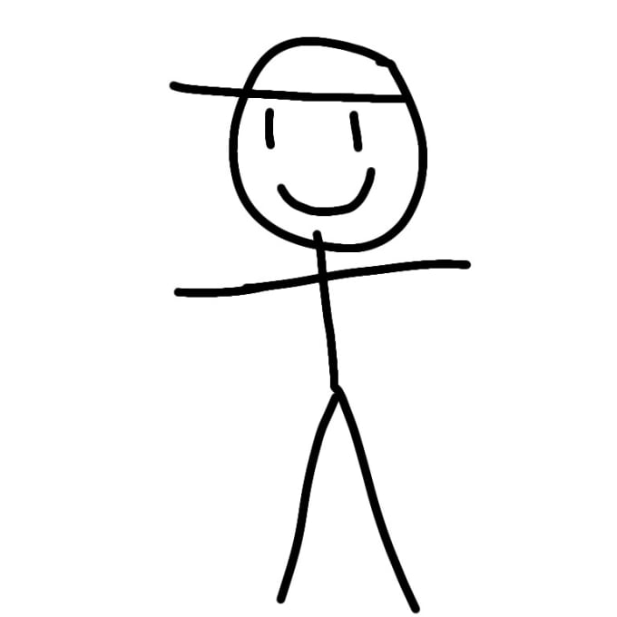 draw bad stick figures that kinda looks like you
