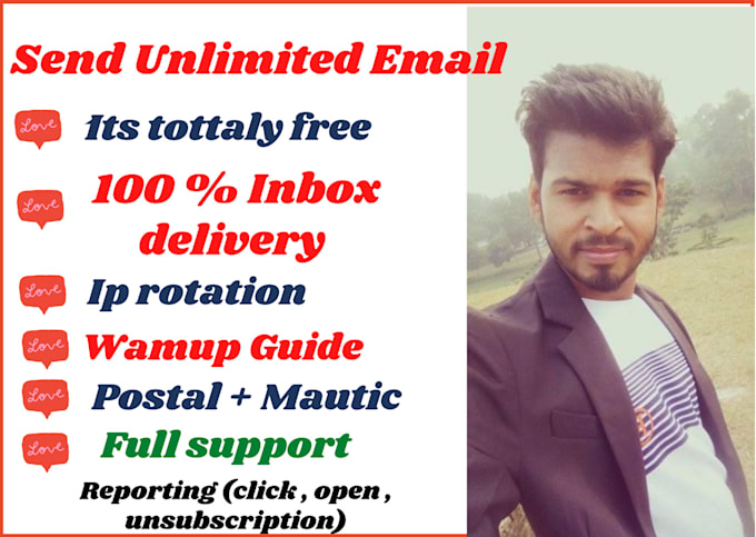 setup SMTP server and email marketing postal and mautic