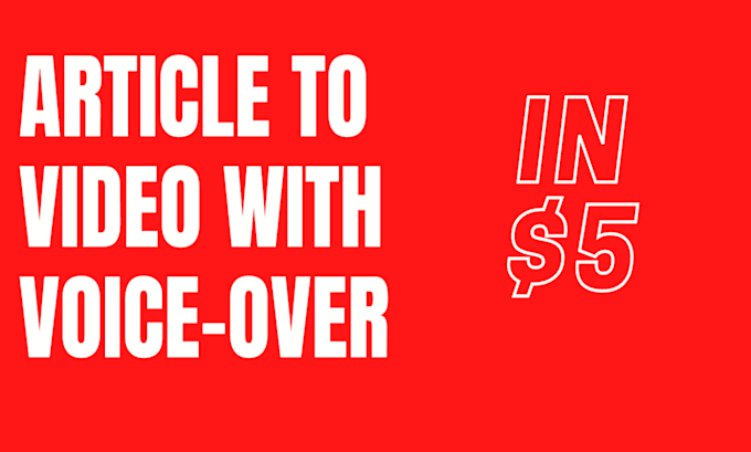 convert article to video in 24 hours
