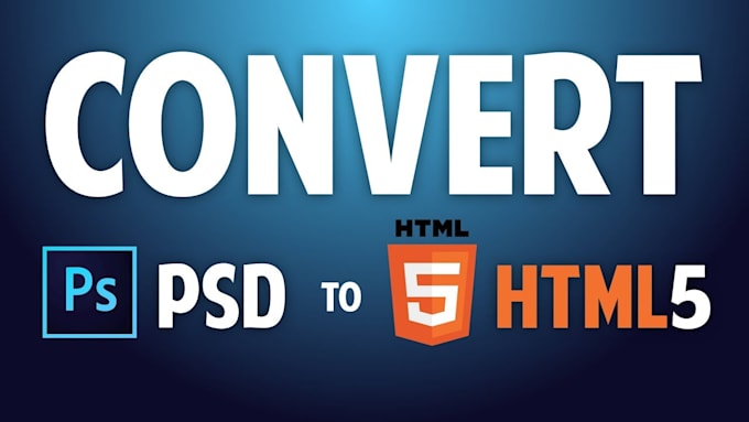 convert PSD to HTML responsive