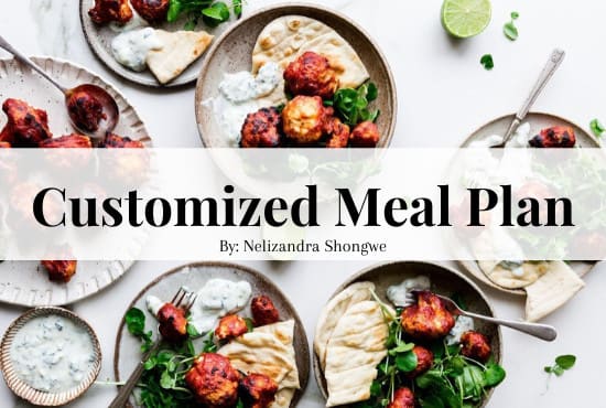 Create a personalised weekly dinner meal plan for you by Crizandra | Fiverr