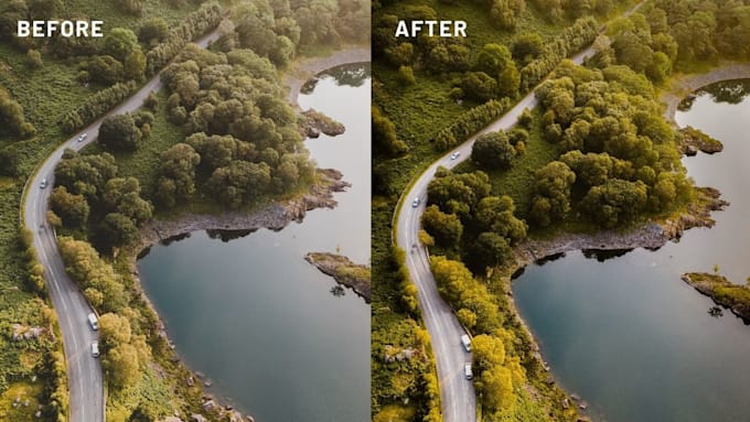 edit and retouch landscape photos in lightroom