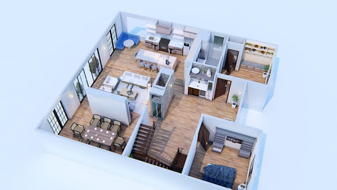 create 3d floor plans