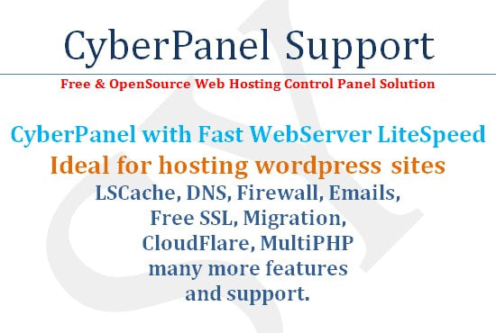 Hire a freelancer to install configure and fix cyberpanel