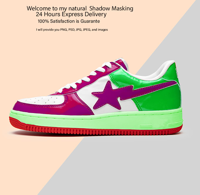 do background removal and keep natural shadows to create