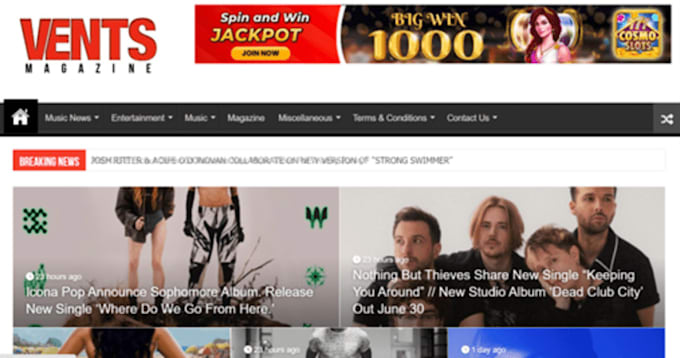 publish article or interview on ventsmagazine