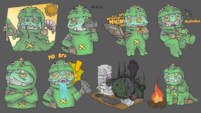 create a charming mascot illustration for your brand