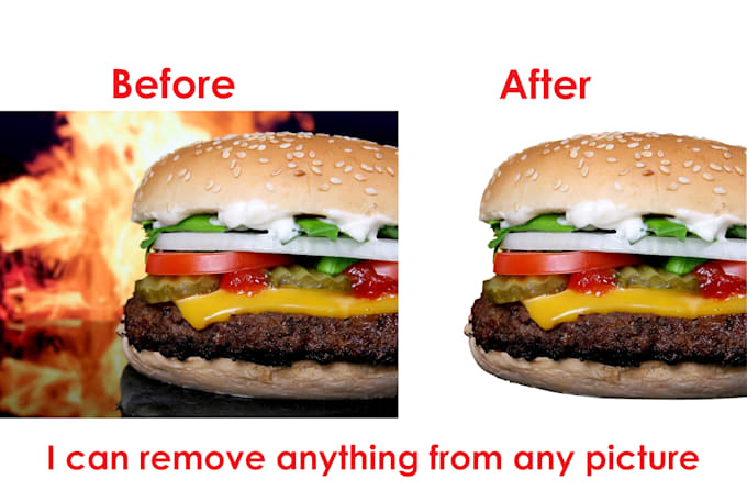remove background, foreground or anything from any picture product