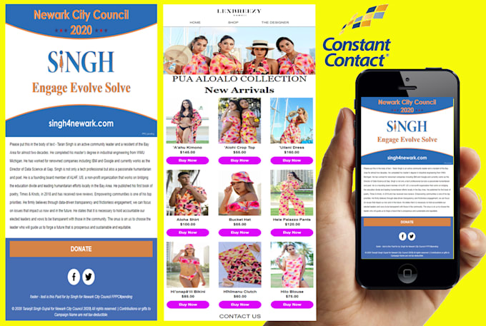 create a constant contact email template