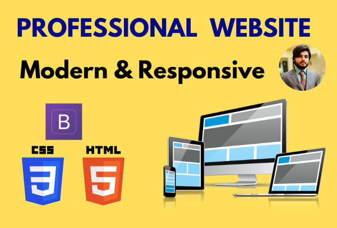 Design A Professional Responsive Website In Html Css Bootstrap By Kuicksolver Fiverr 5823