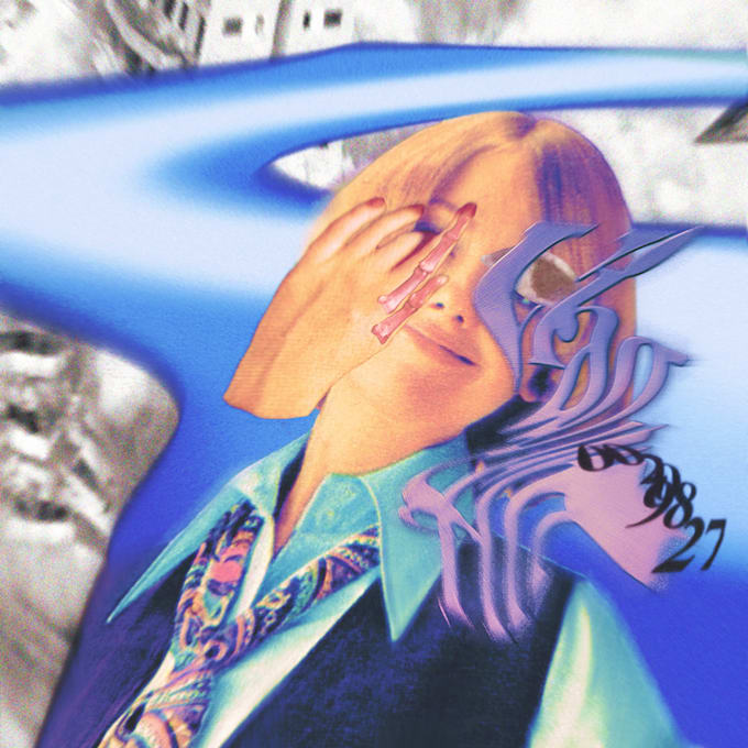 Create a stylized collage album cover art by Gunhelmet Fiverr