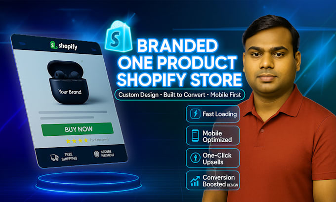 create a branded one product shopify store