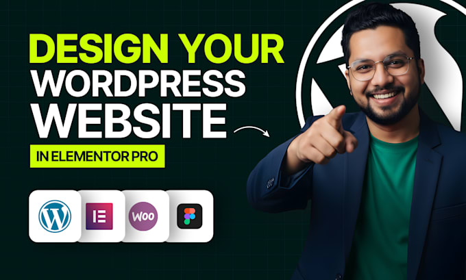 design wordpress landing page or website in elementor pro