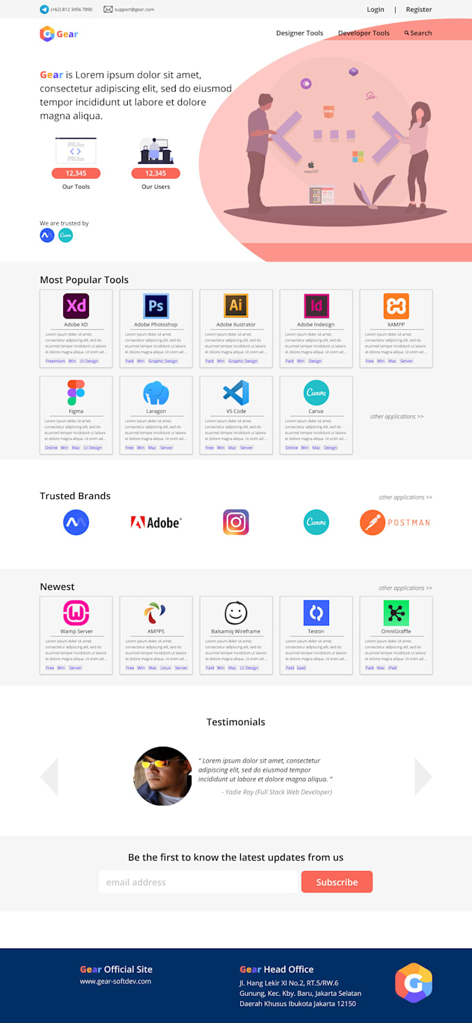 Design modern ui ux for mobile and web by Yadie_ray | Fiverr