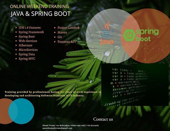 teach and help in java, spring boot, hibernate, and react