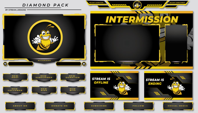 Hire a freelancer to design best twitch logo and twitch overlays for your stream