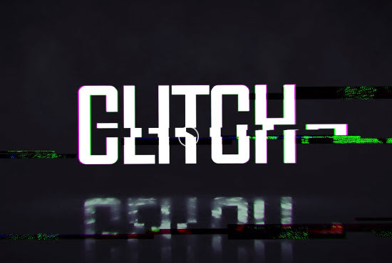 do glitch logo animation