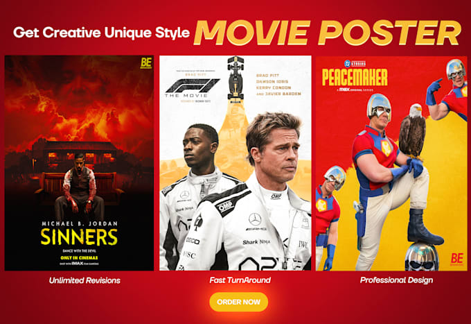 design premium movie poster, cinema poster
