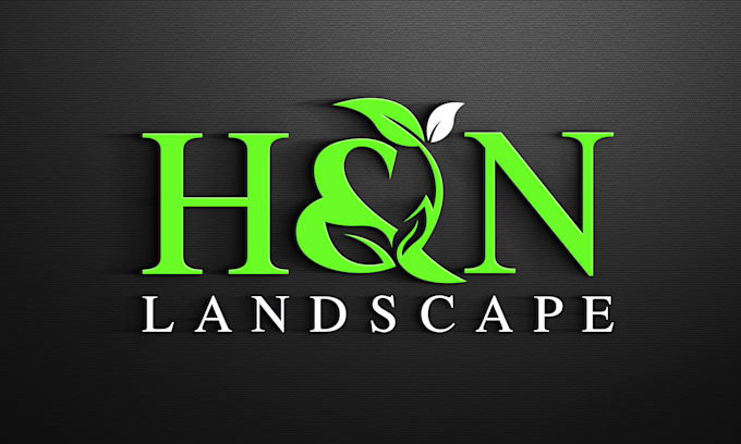 design lawn care and landscaping logo