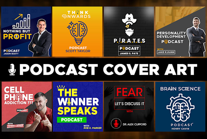 design podcast cover or podcast cover art