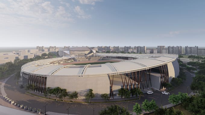 design a architecture project with concept and renderings