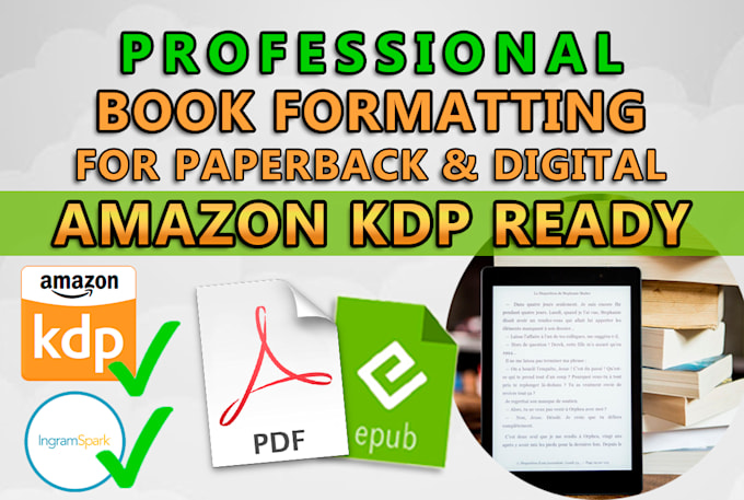 format your book for print and digital, amazon KDP, kindle