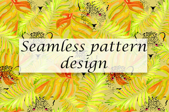 create hand painted seamless patterns design for fabric, textile, brending
