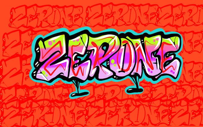 draw bubble graffiti style with hand drawn