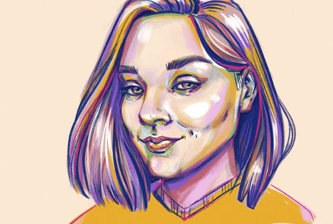 Draw digital portrait from your photo in unique style by Maryleetta ...