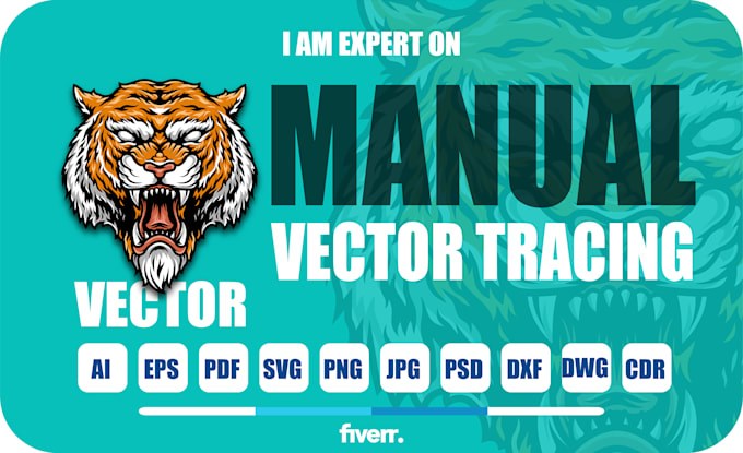 do vector tracing, vectorize image, image to vector in 3 hours