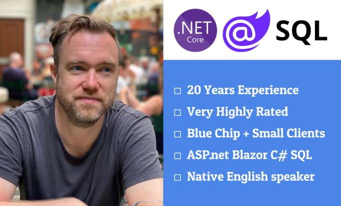 develop an asp net mvc, dot net core or blazor webapp