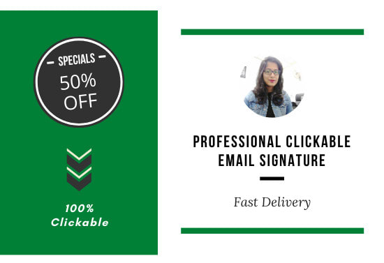 create clickable HTML email signature