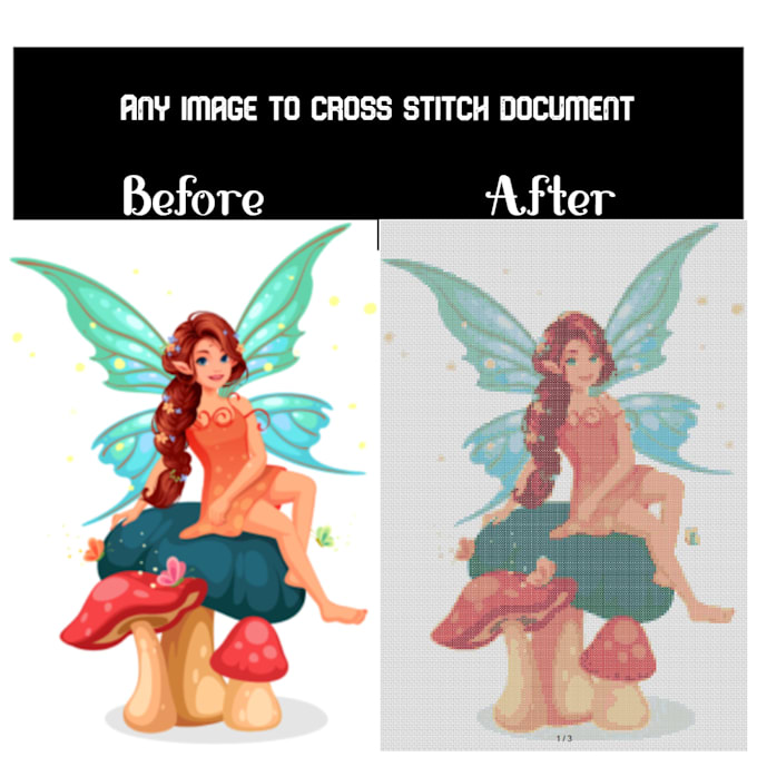 Create cross stitch pattern from any image by Serendibartisan Fiverr