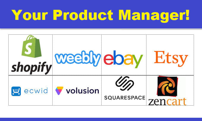 I will upload products ecwid etsy weebly volusion ebay bigcommerce alidropship