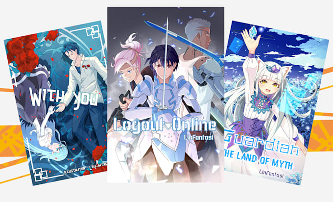 draw light novel cover all genre